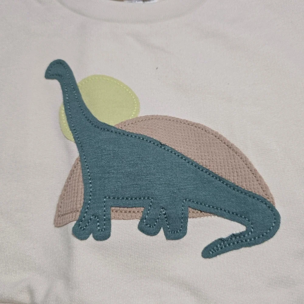 Carter's Baby Boy 12m Outfit Green Dinosaur Sweatshirt Jogger Set NWT